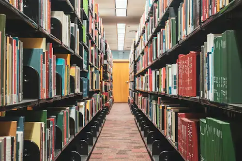 books on shelf